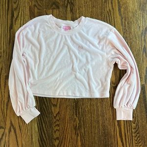 Stoney Clover x Target Pink Cropped Terry Sweatshirt sz M